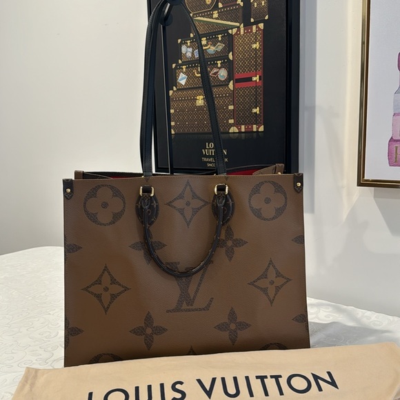 EUC Louis Vuitton On the Go GM Reverse Monogram - Picture 3 of 14